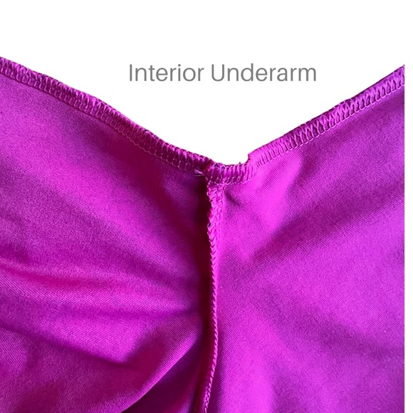 LANDS’ END | NWOT 3/4 SLEEVE SHEETH DRESS UPF 50 BRIGHT PINK & NAVY BLUE TRIM XS - Picture 7 of 8